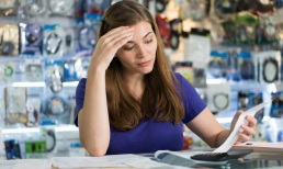 worried small business owner