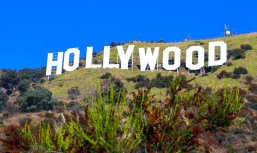 Hollywood sign on hill